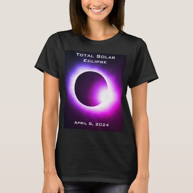 Camiseta Elipse solar total 8 de abril de 2024 (Frente)