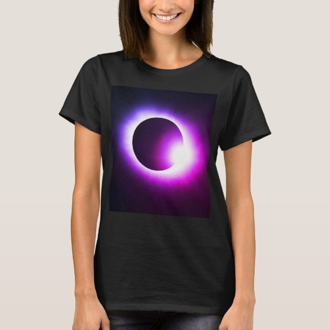 Camiseta Elipse solar total 8 de abril de 2024 lua solar (Frente)