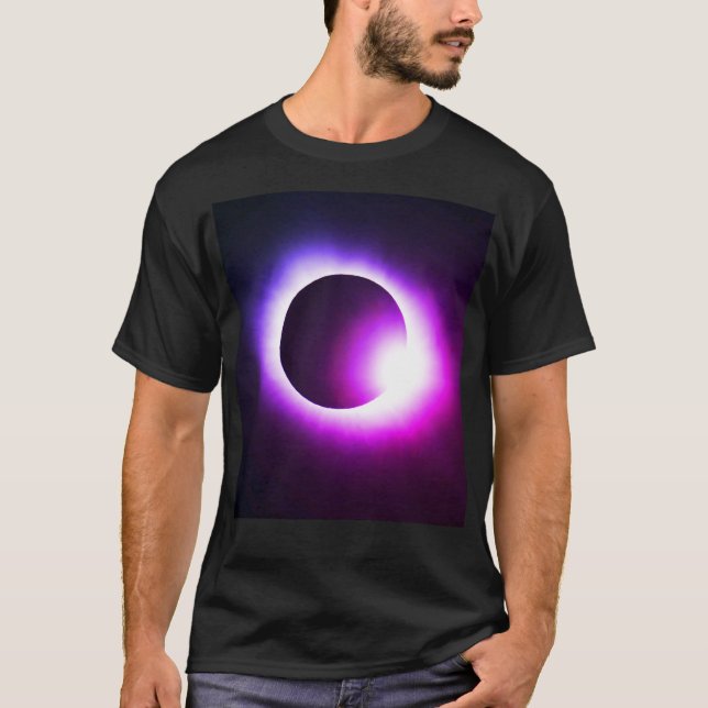 Camiseta Elipse solar total 8 de abril de 2024 lua solar (Frente)