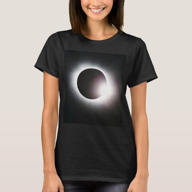 Camiseta Elipse solar total 8 de abril de 2024 lua solar (Frente)