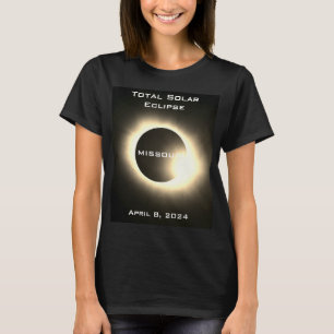 Camiseta Elipse solar Total do Missouri 8 de abril de 2024