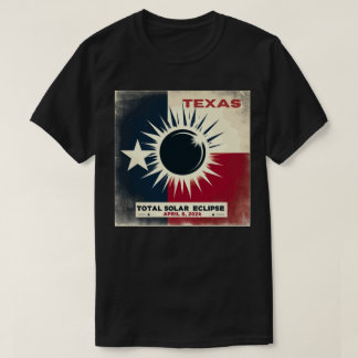Camiseta Elipse solar total do Texas 2024