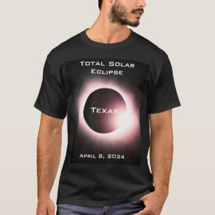Camiseta Elipse solar total do Texas 8 de abril de 2024
