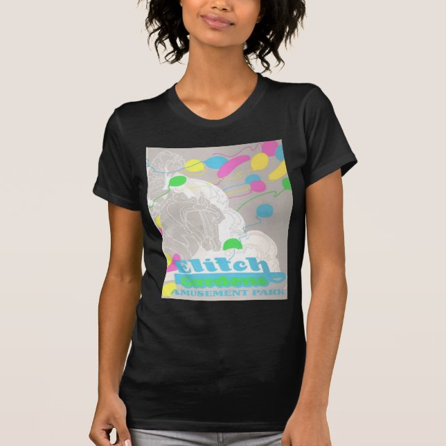 Camiseta Elitch jardina parque de diversões (Frente)