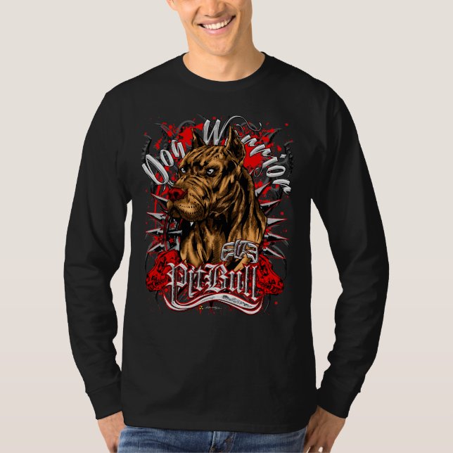 Camiseta Elite Pitbull Dog Warrior (Frente)