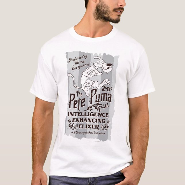 Camiseta Elixer de Inteligência Pete Puma (Frente)