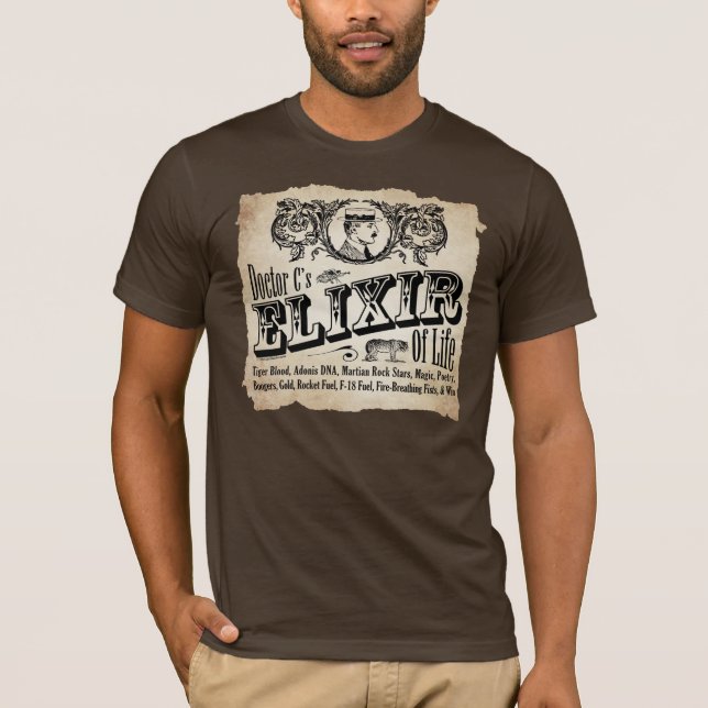 Camiseta Elixir de vida - obscuridade (Frente)