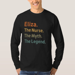 Camiseta Eliza A Enfermeira O Mito A Lenda Engraçada Vintag