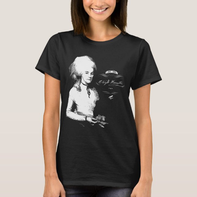 Camiseta Eliza Hamilton Alexander Elizabeth Acessórios Arte (Frente)