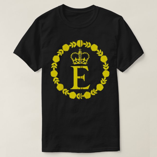 Camiseta Elizabeth II Flag Queen British Crown Platinum Ann (Frente do Design)