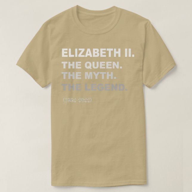 Camiseta Elizabeth II Queen Legend Coroa Britânica Platinum (Frente do Design)