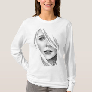Camiseta Elizabeth olsen Basic Long Sleeve T-Shirt
