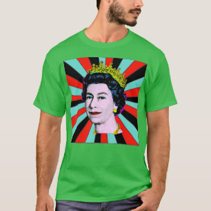 Camiseta Elizabeth Queen, Retro Sun Queen