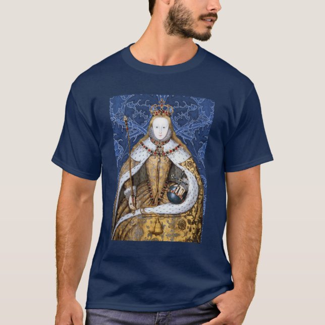 Camiseta Elizabeth Tudor, Rainha da Inglaterra (Frente)
