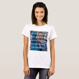Camiseta Elizabeth w não obstante persistiu t-shirt