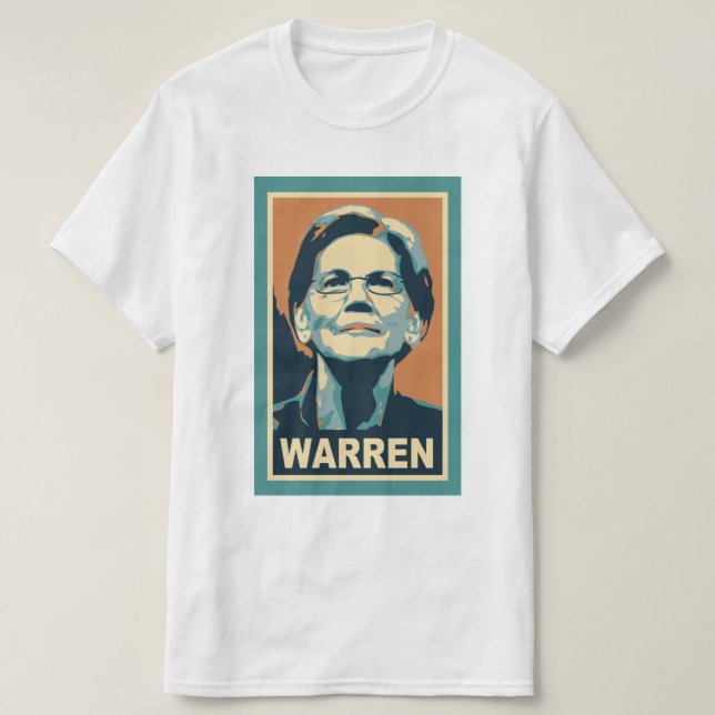 Camiseta Elizabeth Warren (Frente do Design)