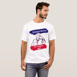 Camiseta Elizabeth Warren para as eleições do Presidente 20