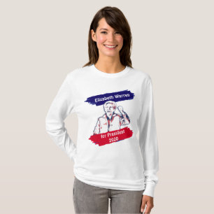 Camiseta Elizabeth Warren para as eleições do Presidente 20