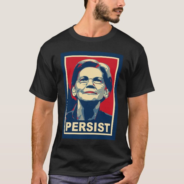 Camiseta Elizabeth Warren Persist (Frente)