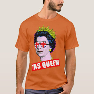 Camiseta Elizabeth Yas Queen com óculos de sol Rainha de In