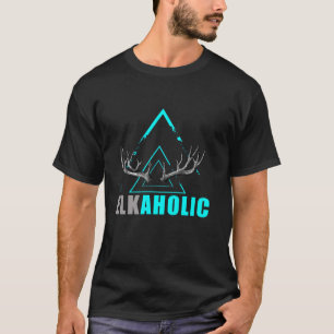 Camiseta Elk Hunting Elkaholic Hunters Funny American Hunti