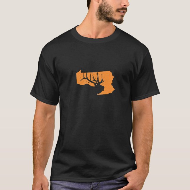 Camiseta Elk Hunting In Pennsylvania We Love To Hunt Elks (Frente)