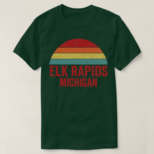 Camiseta Elk Rapids Michigan 2 (Frente do Design)