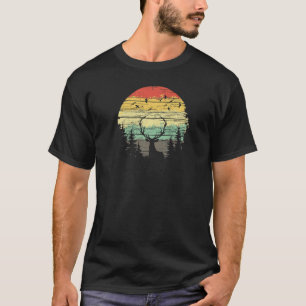 Camiseta Elk Wapiti Na Montanha Da Floresta Selvagem Cam