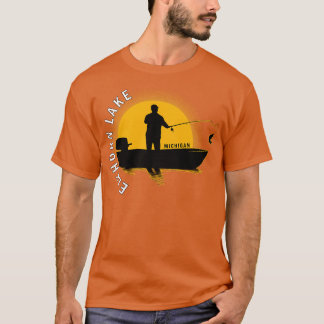 Camiseta Elkhorn Lake Fisheries Michigan Sunrise