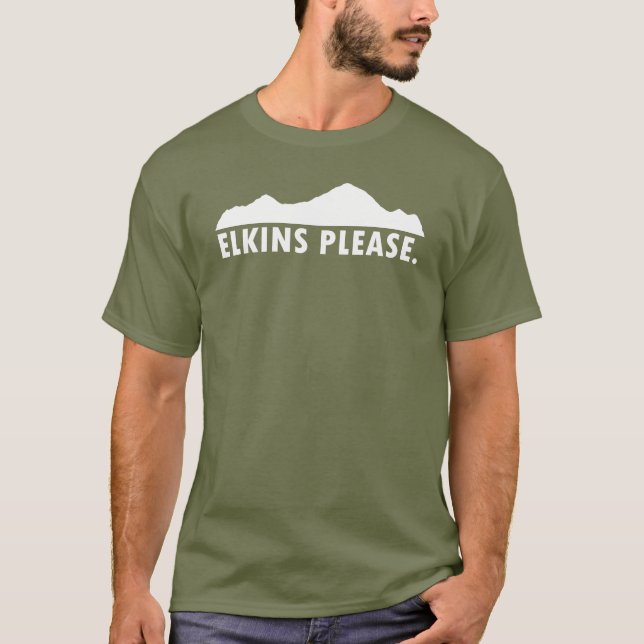 Camiseta Elkins West Virginia, por favor (Frente)