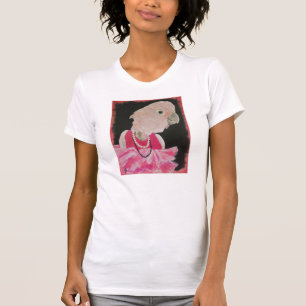 Camiseta Ella bonito no T cor-de-rosa