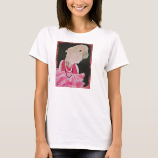 Camiseta Ella bonito no T cor-de-rosa