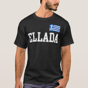 Camiseta Ellada Grécia Flag Família Grega