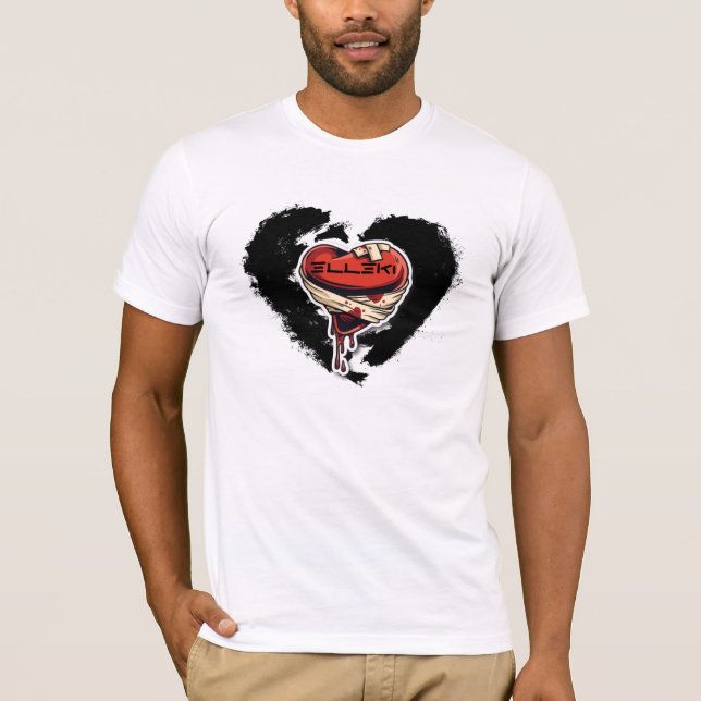 Camiseta Elleki Black Heart (Frente)