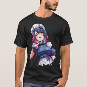 Camiseta Ellen Joe ZZZ Jaqueta de empregada preta e vermelh