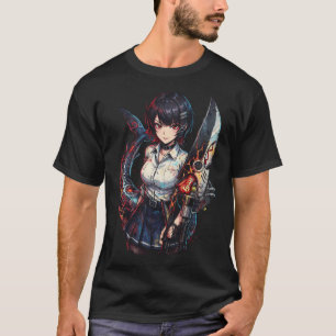 Camiseta Ellen Joe ZZZ Tesoura de Cauda de Tubarão Fantasia