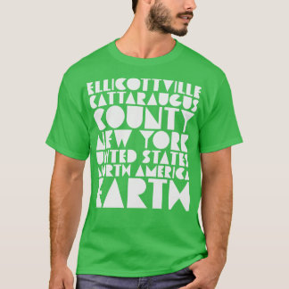 Camiseta Ellicottville New York Esquiando Montanha Branca