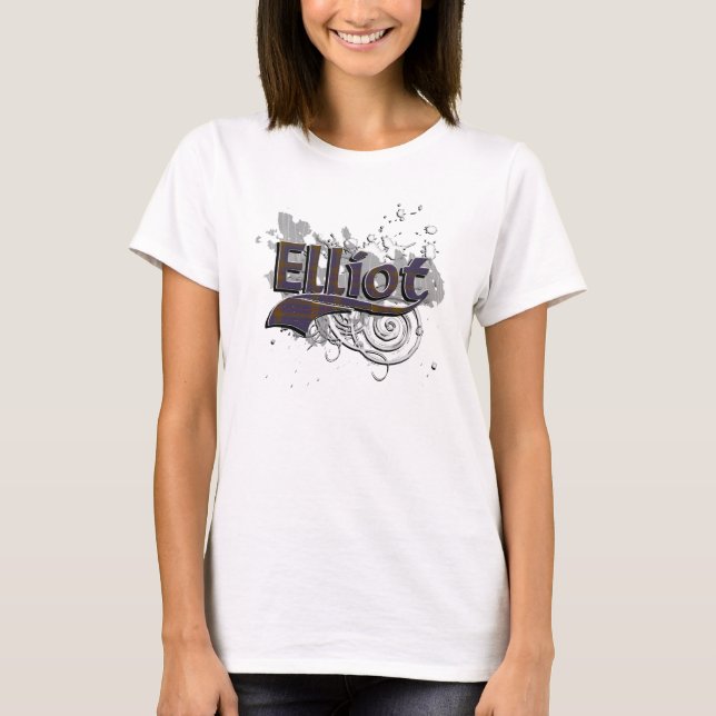 Camiseta Elliot Grunge Tartan (Frente)