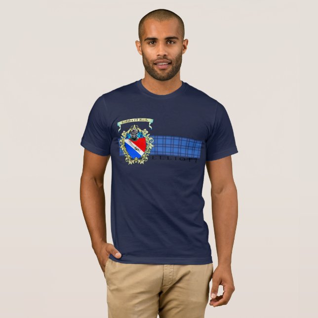 Camiseta Elliott Crest & Tartan Basic T-Shirt (Frente Completa)