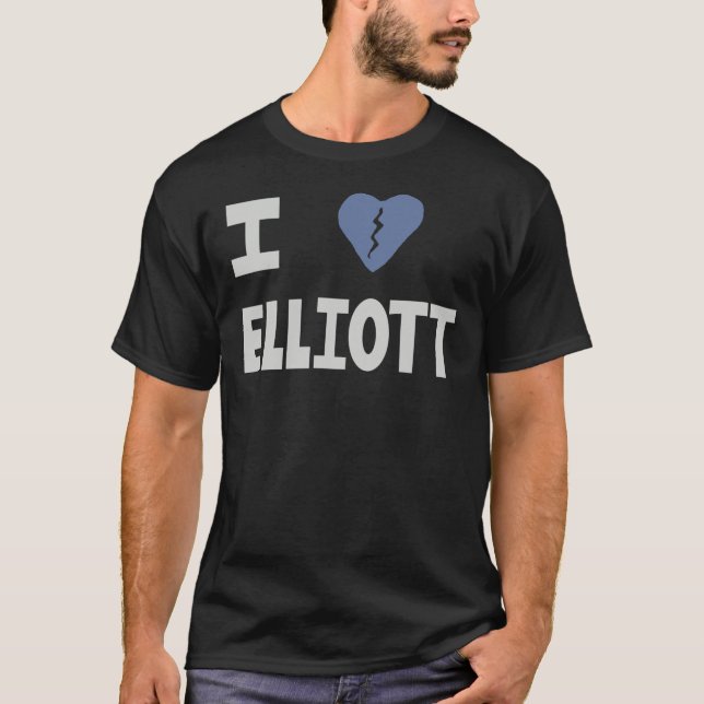 Camiseta Elliott Smith Tribute - Eu Quebrei Elliott Coração (Frente)
