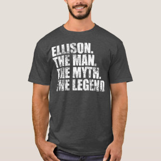 Camiseta Ellison Ellison Nome da família Ellison sobrenome 