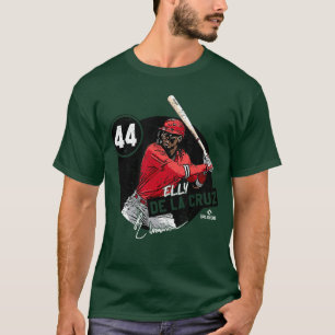 Camiseta Elly De La Cruz Cincinnati MLBPA Vermelho Pequeno