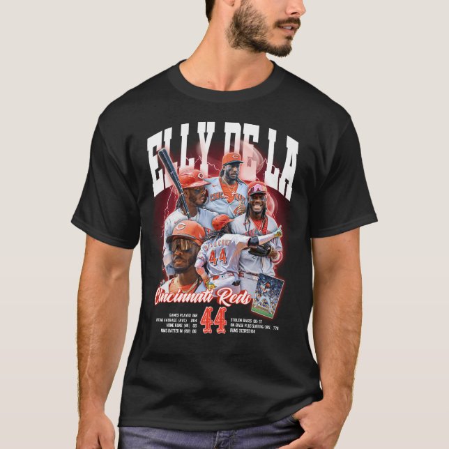 Camiseta Elly de La the fastest baseball player fans art (Frente)