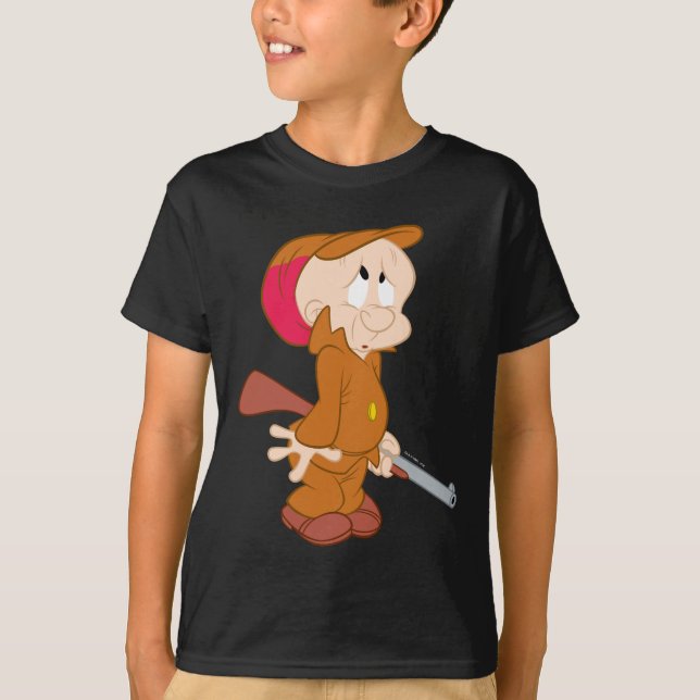 Camiseta ELMER FUDD™ | Pose Assustado (Frente)