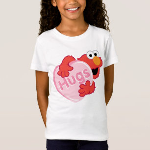 Camiseta Elmo "Abraços", Namorados Cardíaco Doce