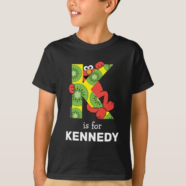 Camiseta Elmo Alfabeto | K Kiwi (Frente)
