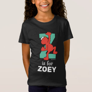 Camiseta Elmo Alfabeto Z Azul-petróleo