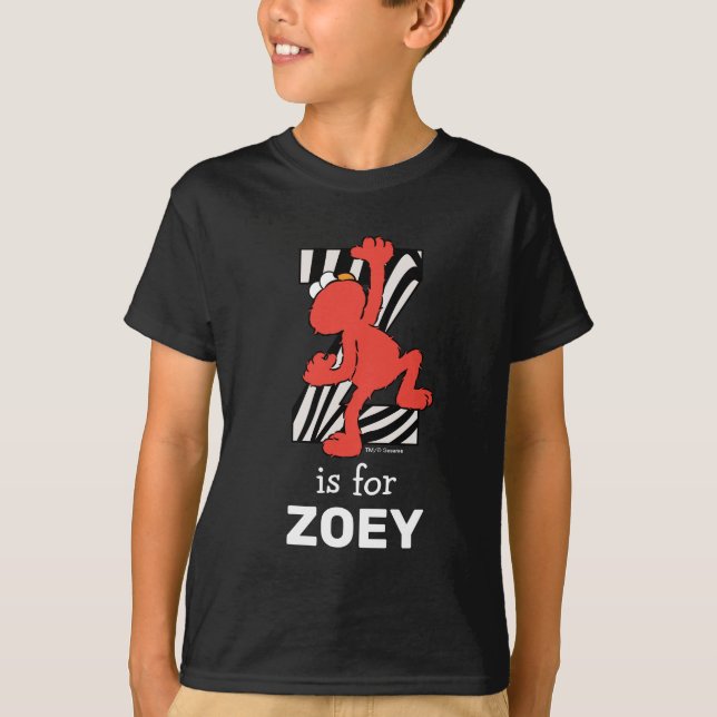 Camiseta Elmo Alfabeto | Z Zebra (Frente)