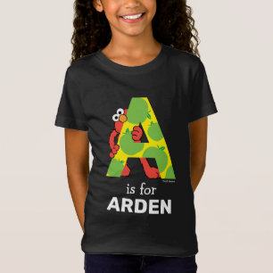 Camiseta Elmo Alphabet   A Apple