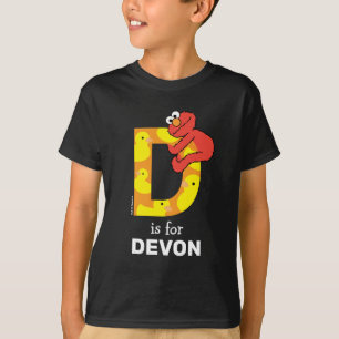 Camiseta Elmo Alphabet   D Pato